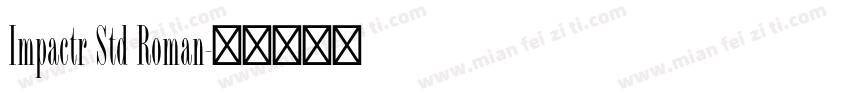Impactr Std Roman字体转换